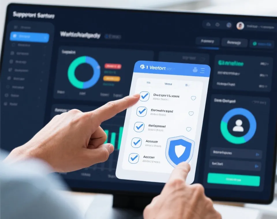 认证流程与客户支持协作示意图